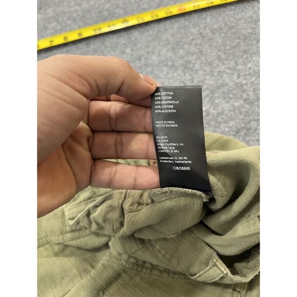 Free People Bay To Breakers Cargo Pants S Harem Lagenlook Boho Baggy Pine Green - Picture 7 of 16